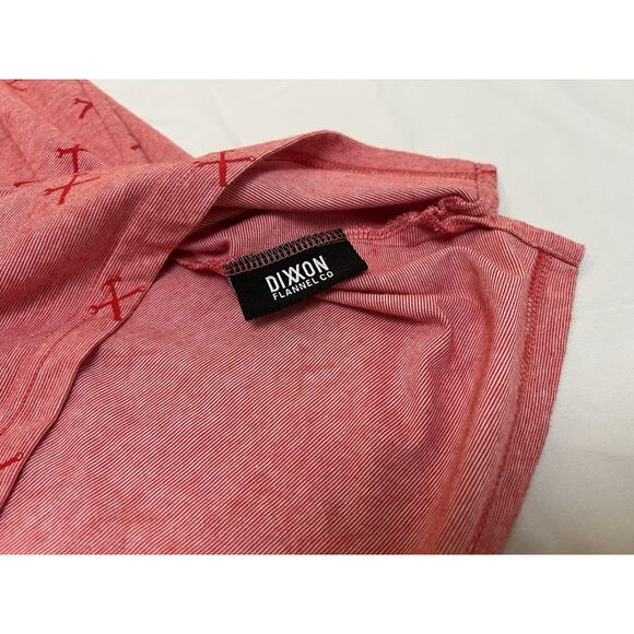 Dixon Flannel Company Heathered Red Finney Logo Premium Polo Shirt Mens Size XL - Picture 9 of 10